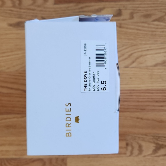 Like New Birdies The Dove in Rhubarb (Dark Red) Crossed Leather Slides / Mules - Picture 7 of 14